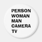 Persoon Man Camera TV Funny Trump Magneet (Voorkant)