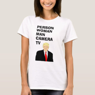 Persoon Man Camera TV Funny Trump T-shirt
