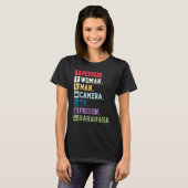 Persoon Man Camera TV Gevangenis Hahaha T-shirt (Voorkant volledig)