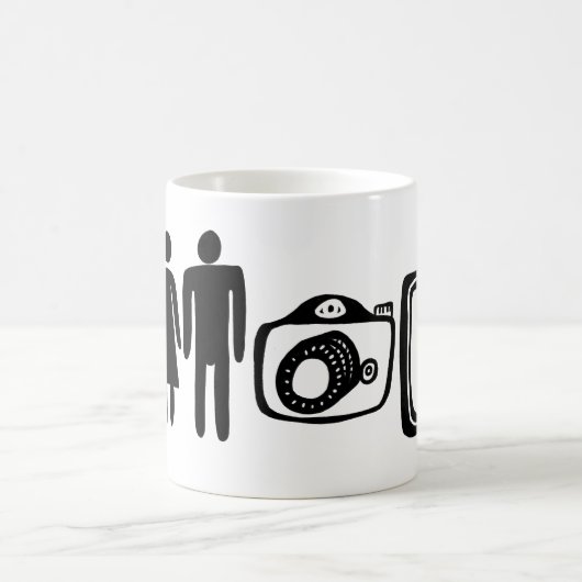 Persoon Man Camera TV Koffiemok (Center)