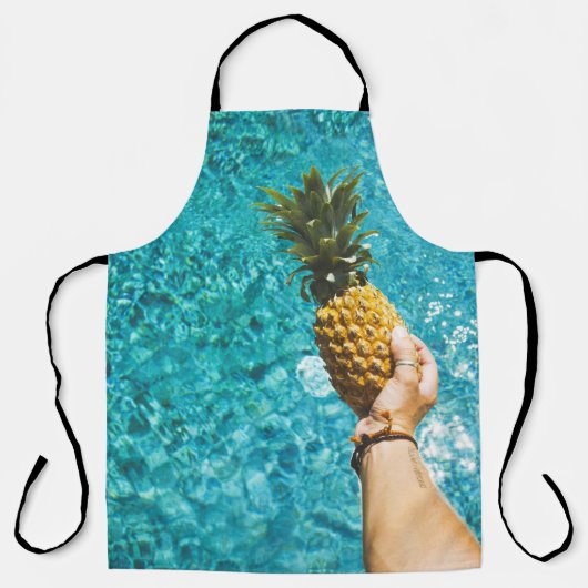Persoon met gele ananas schort (Voorkant)