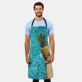 Persoon met gele ananas schort (Gedragen)
