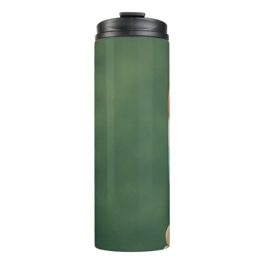 Persoon met ijspop thermosbeker (Voorkant)