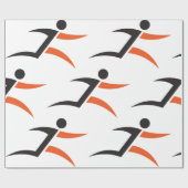 Persoon met ontwerp cadeaupapier (Vlak)