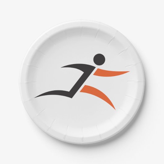 Persoon met ontwerp papieren bordje (Voorkant)