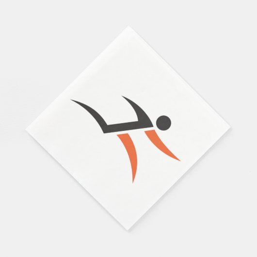 Persoon met ontwerp servet (Hoek)