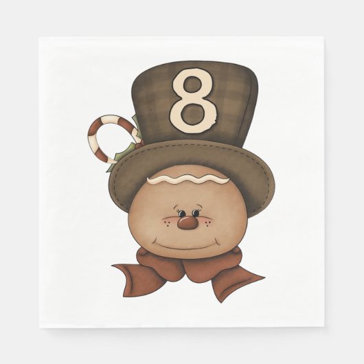 Persoon nummer 8 in een Pet servetten (Voorkant)