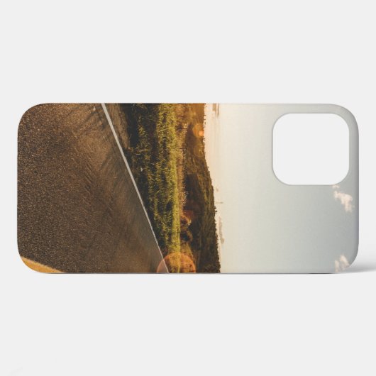 Persoon onderweg in de ochtend Case-Mate iPhone case (Achterkant (horizontaal))