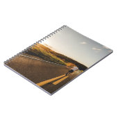 Persoon onderweg in de ochtend notitieboek (Linkerzijde)