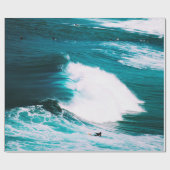 PERSOON OP BOORD MET OCEAAN WAVES CADEAUPAPIER (Vlak)