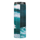 PERSOON OP BOORD MET OCEAAN WAVES THERMOSBEKER (Achterkant)