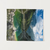 Persoon op het bergmeer wandkleed (Voorkant (horizontaal))