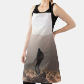 Persoon op rots schort (Insitu)