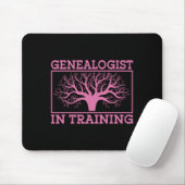 Persoon professioneel genealogist in opleiding - muismat (Met muis)