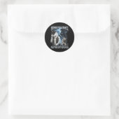 Persoon Ronde Sticker (Tas)
