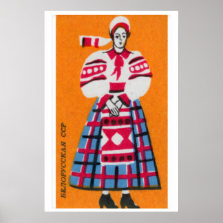 Persoon Sovjet-Unie Mid-Century Luciferdoosje Labe Poster