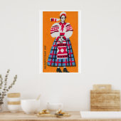 Persoon Sovjet-Unie Mid-Century Luciferdoosje Labe Poster (Keuken)