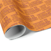 Persoon van Desinterest Sinaasappel Cadeaupapier (Rol Hoek)
