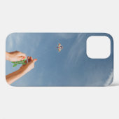 Persoon vliegt 's ochtends vliegt vlieger Case-Mate iPhone case (Achterkant (horizontaal))