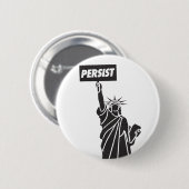 Persoon voor vrijheidsknoopbadge ronde button 5,7 cm (Voorkant /achterkant)