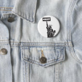 Persoon voor vrijheidsknoopbadge ronde button 5,7 cm (In situ)