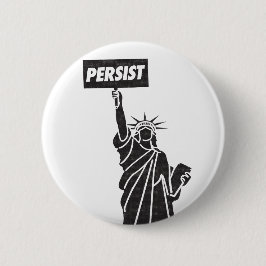 Persoon voor vrijheidsknoopbadge ronde button 5,7 cm