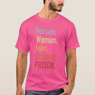 Persoon Vrouw Man Camera GEVANGENIS 13 T-shirt