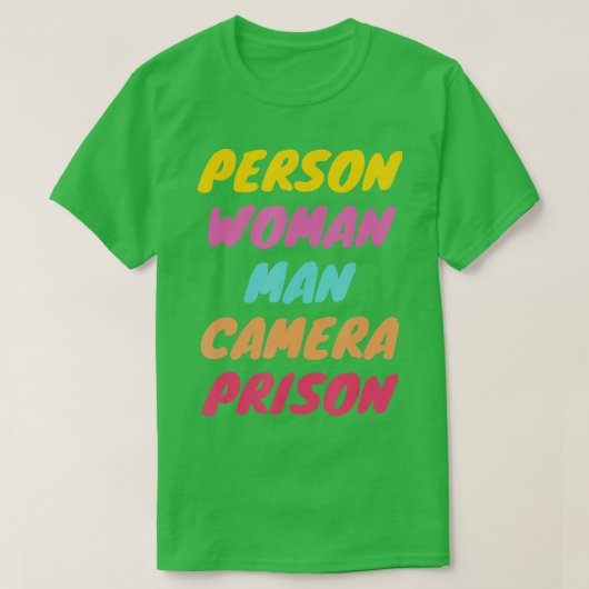 Persoon, vrouw, Man, camera, PRISON - 13 T-shirt (Design voorkant)