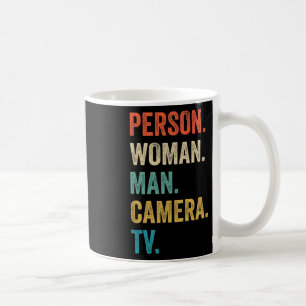 Persoon Vrouw Man Camera Tv Cognitieve Test Trump Koffiemok