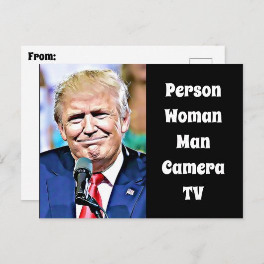 Persoon, vrouw, Man, camera, tv, grappige antitrum Briefkaart (Voorkant / Achterkant)
