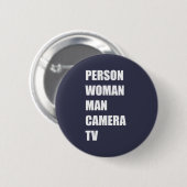 Persoon, vrouw, Man, camera, tv Ronde Button 5,7 Cm (Voorkant /achterkant)