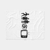 Persoon Vrouw Man Camera Tv T-shirt Fleece Deken (Voorkant (Horizontaal))