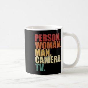 Persoon Vrouw Man Camera Tv Trump Woorden Koffiemok