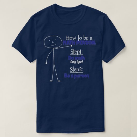 Persoon wiskunde leraar onderwijs t-shirt (Design voorkant)