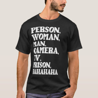 Persoon _woman_ Man Camera TV vrijheid Hahaha Grap T-shirt