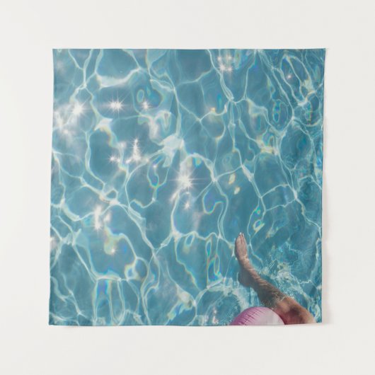 Persoon zwembad wandkleed (Voorkant (horizontaal))