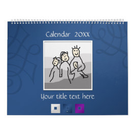 Persoonlijk 13 foto's en aangepaste tekst 20XX Kalender