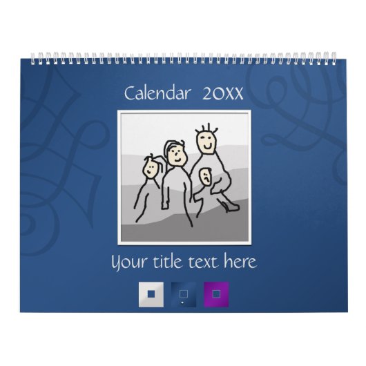 Persoonlijk 13 foto's en aangepaste tekst 20XX Kalender (Hoes)