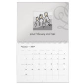 Persoonlijk 13 foto's en aangepaste tekst 20XX Kalender (Feb 2027)