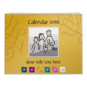 Persoonlijk 13 foto's en aangepaste tekst 20XX Kalender (Hoes)