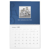 Persoonlijk 13 foto's en aangepaste tekst 20XX Kalender (Jan 2027)