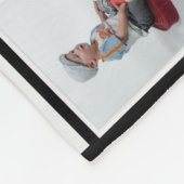 Persoonlijk 18 Foto Collage Modern Trendy Black Fleece Deken (Hoek)