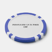 Persoonlijk 1.24 in blauw poker chips (Enkel)