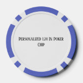 Persoonlijk 1.24 in blauw poker chips (Achterkant)