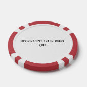 Persoonlijk 1,24 inch rood poker chips (Enkel)