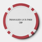 Persoonlijk 1,24 inch rood poker chips (Achterkant)