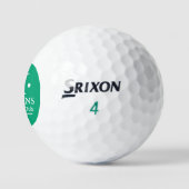 Persoonlijk 1-letter naammonogram GROEN Golfballen (Logo)