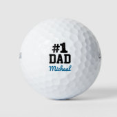 Persoonlijk # 1 Papa Golf Balls Golfballen (Voorkant)