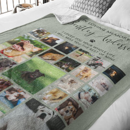 Persoonlijk 24 Foto Huisdierherdenking Fleece Deken