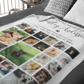 Persoonlijk 24 foto Pet Memorial Fleece Deken